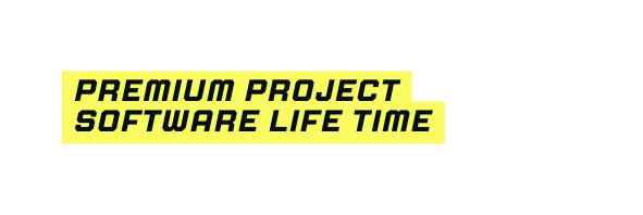 Premium Project Software life time